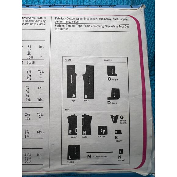 Simplicity 8437 Pattern Girls top pants shorts size 10 - Picture 5 of 5